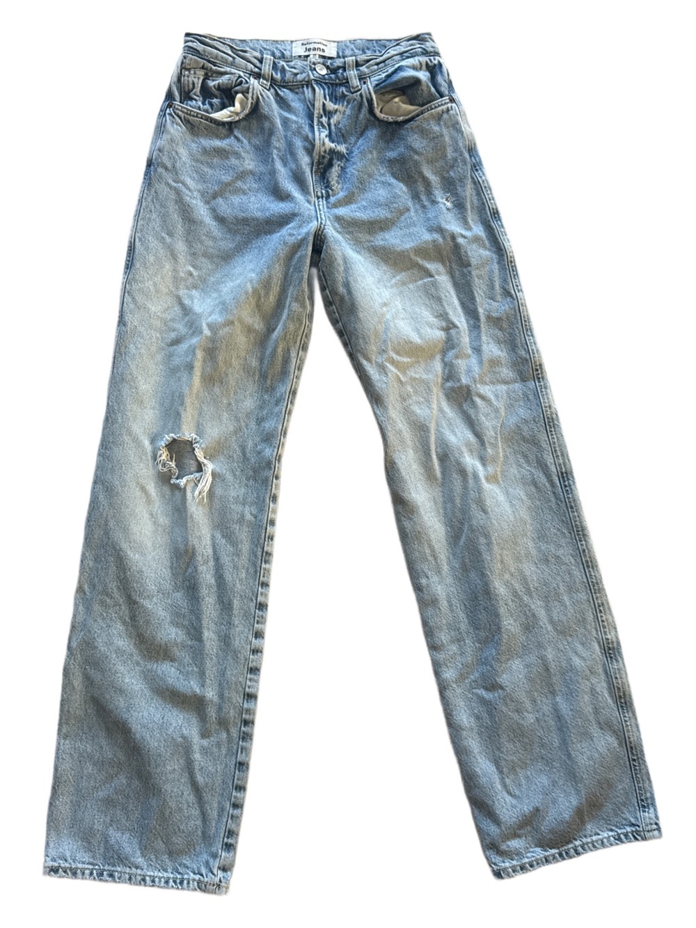 Reformation Val 90’s Mid Rise Straight Jeans 26x30”